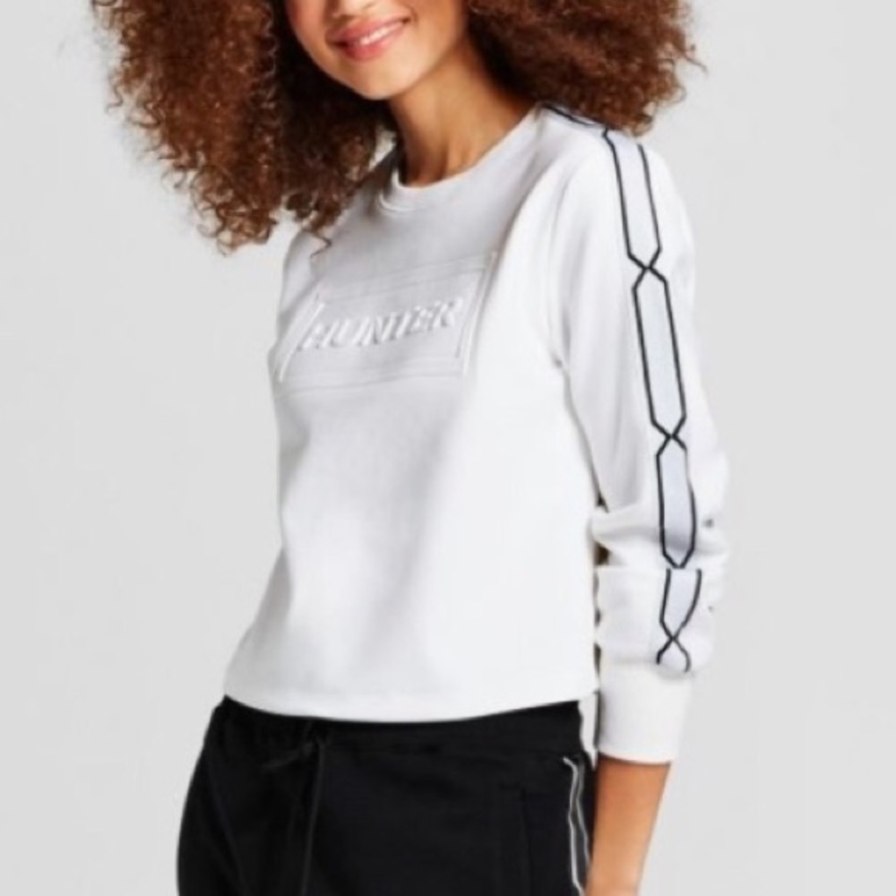 Hunter for Target White Crop Sweatshirt